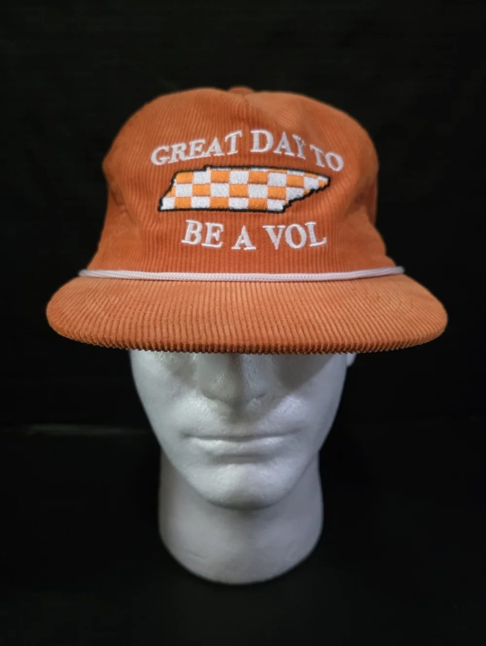 Bad Day Hat Co Great Day To Be A Vol Tennessee Vols Snapback Corduroy Rope Hat